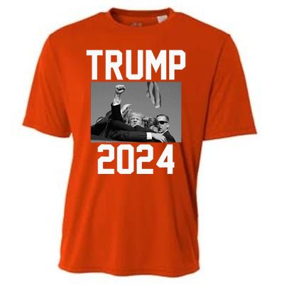 Trump 2024 Strong Fist Hand Us Vote Cooling Performance Crew T-Shirt