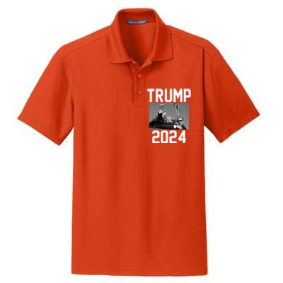 Trump 2024 Strong Fist Hand Us Vote Dry Zone Grid Polo