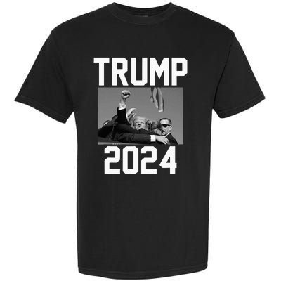 Trump 2024 Strong Fist Hand Us Vote Garment-Dyed Heavyweight T-Shirt