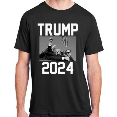 Trump 2024 Strong Fist Hand Us Vote Adult ChromaSoft Performance T-Shirt