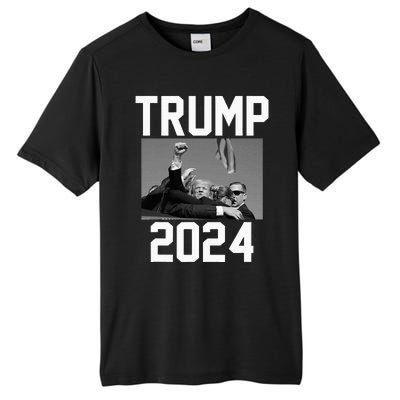 Trump 2024 Strong Fist Hand Us Vote Tall Fusion ChromaSoft Performance T-Shirt