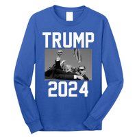 Trump 2024 Strong Fist Hand Us Vote Long Sleeve Shirt