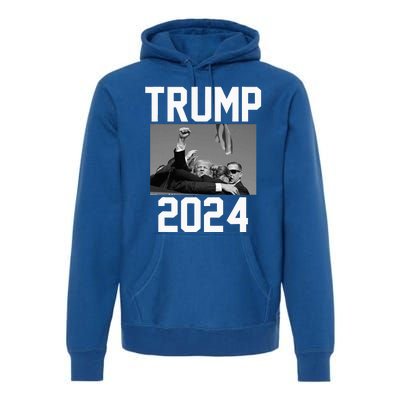 Trump 2024 Strong Fist Hand Us Vote Premium Hoodie