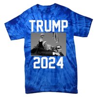 Trump 2024 Strong Fist Hand Us Vote Tie-Dye T-Shirt