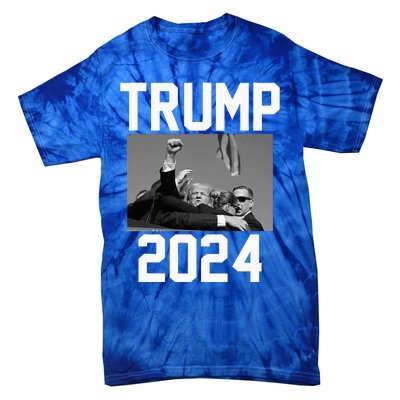 Trump 2024 Strong Fist Hand Us Vote Tie-Dye T-Shirt