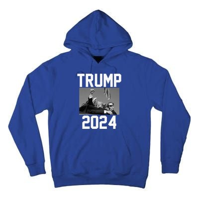 Trump 2024 Strong Fist Hand Us Vote Tall Hoodie