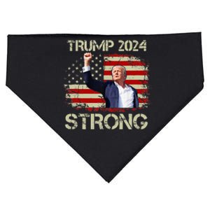 Trump 2024 Strong Fist Hand Us Vote Tank Top USA-Made Doggie Bandana