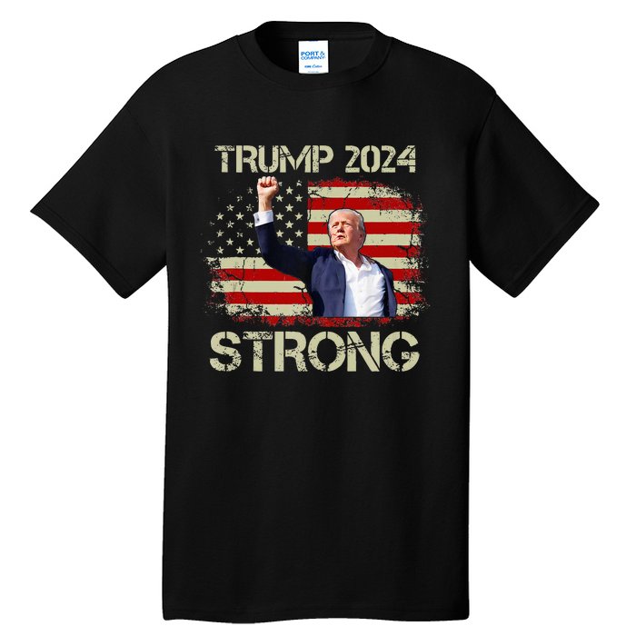 Trump 2024 Strong Fist Hand Us Vote Tank Top Tall T-Shirt