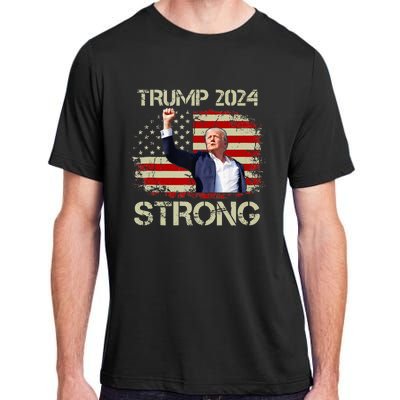 Trump 2024 Strong Fist Hand Us Vote Tank Top Adult ChromaSoft Performance T-Shirt