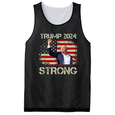 Trump 2024 Strong Fist Hand Us Vote Tank Top Mesh Reversible Basketball Jersey Tank