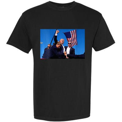 Trump 2024 Strong Rally Fist Hand Us Vote Premium Garment-Dyed Heavyweight T-Shirt