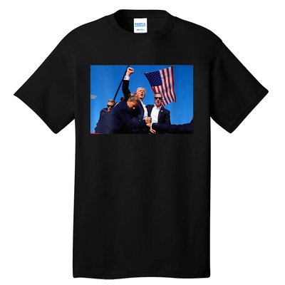 Trump 2024 Strong Rally Fist Hand Us Vote Premium Tall T-Shirt