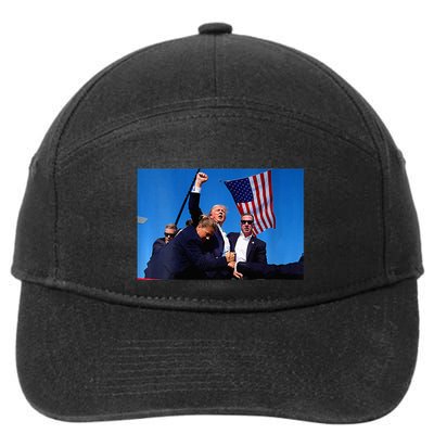 Trump 2024 Strong Rally Fist Hand Us Vote Premium 7-Panel Snapback Hat