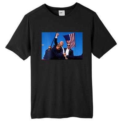 Trump 2024 Strong Rally Fist Hand Us Vote Premium Tall Fusion ChromaSoft Performance T-Shirt