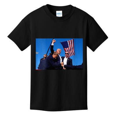 Trump 2024 Strong Rally Fist Hand Us Vote Premium Kids T-Shirt