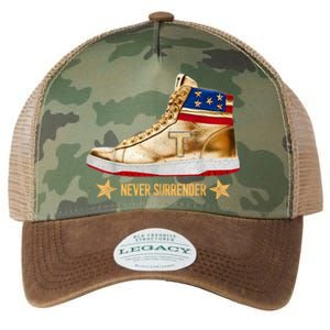 Trump 2024 Sneakers Never Surrender Pro Trump Gift Legacy Tie Dye Trucker Hat