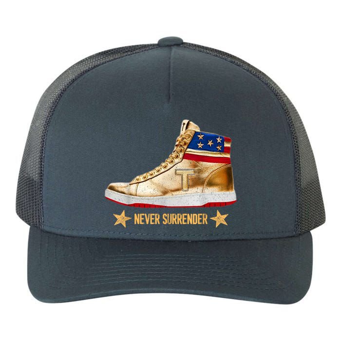 Trump 2024 Sneakers Never Surrender Pro Trump Gift Yupoong Adult 5-Panel Trucker Hat