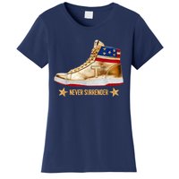 Trump 2024 Sneakers Never Surrender Pro Trump Gift Women's T-Shirt