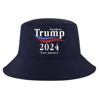 Trump 2024 Save America Re Elect President Donald Trump Cool Comfort Performance Bucket Hat