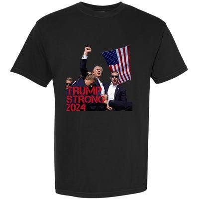 Trump 2024 Strong Fist Hand Us Vote Garment-Dyed Heavyweight T-Shirt