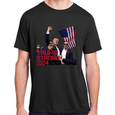 Trump 2024 Strong Fist Hand Us Vote Adult ChromaSoft Performance T-Shirt