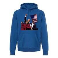 Trump 2024 Strong Fist Hand Us Vote Premium Hoodie