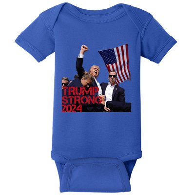 Trump 2024 Strong Fist Hand Us Vote Baby Bodysuit