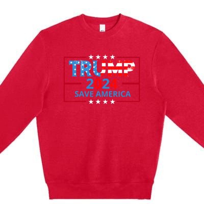 Trump 2024 Save America Trump 2024 Premium Crewneck Sweatshirt