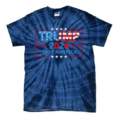 Trump 2024 Save America Trump 2024 Tie-Dye T-Shirt