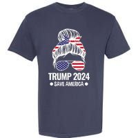 Trump 2024 Save America President Garment-Dyed Heavyweight T-Shirt