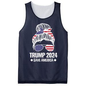 Trump 2024 Save America President Mesh Reversible Basketball Jersey Tank