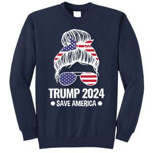 Trump 2024 Save America President Tall Sweatshirt