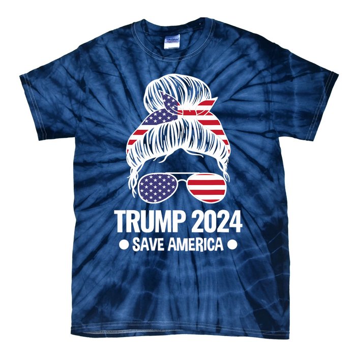 Trump 2024 Save America President Tie-Dye T-Shirt