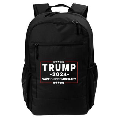 Trump 2024 Save Our Democracy Daily Commute Backpack