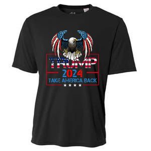 Trump 2024 Save America Again Usa Flag 2024 45 47 Cooling Performance Crew T-Shirt