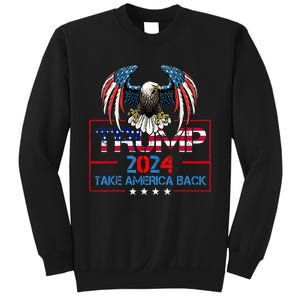 Trump 2024 Save America Again Usa Flag 2024 45 47 Sweatshirt