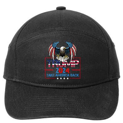 Trump 2024 Save America Again Usa Flag 2024 45 47 7-Panel Snapback Hat