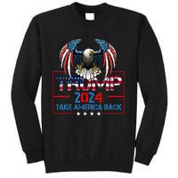 Trump 2024 Save America Again Usa Flag 2024 45 47 Tall Sweatshirt