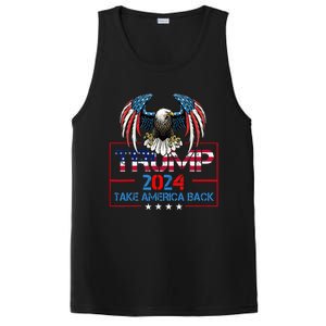 Trump 2024 Save America Again Usa Flag 2024 45 47 PosiCharge Competitor Tank