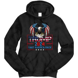 Trump 2024 Save America Again Usa Flag 2024 45 47 Tie Dye Hoodie