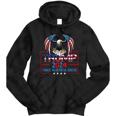 Trump 2024 Save America Again Usa Flag 2024 45 47 Tie Dye Hoodie