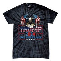 Trump 2024 Save America Again Usa Flag 2024 45 47 Tie-Dye T-Shirt