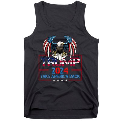 Trump 2024 Save America Again Usa Flag 2024 45 47 Tank Top