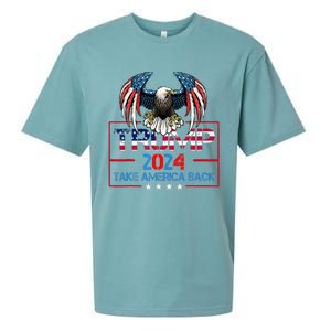 Trump 2024 Save America Again Usa Flag 2024 45 47 Sueded Cloud Jersey T-Shirt