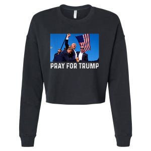 Trump 2024 Survived Shot At Election Rally Election Shot WonT Be Stopped Cropped Pullover Crew