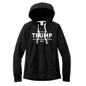 Trump 2024 Save America Save America Again Trump Women's Fleece Hoodie