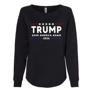 Trump 2024 Save America Save America Again Trump Womens California Wash Sweatshirt