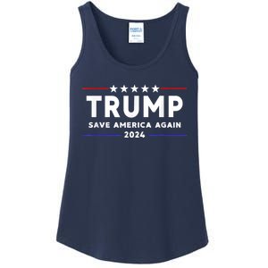 Trump 2024 Save America Save America Again Trump Ladies Essential Tank