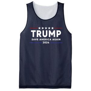 Trump 2024 Save America Save America Again Trump Mesh Reversible Basketball Jersey Tank