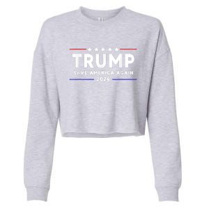 Trump 2024 Save America Save America Again Trump Cropped Pullover Crew